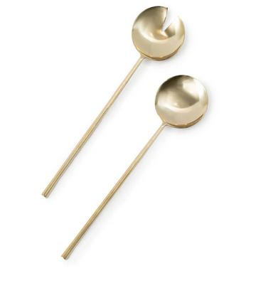 Gold Plated Salad Servers