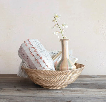 Rattan Footed Bowl