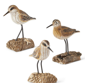 Assorted 8 Inch Sea Birds w/Metal Legs on Base