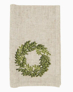 Wreath Embroidered Napkin
