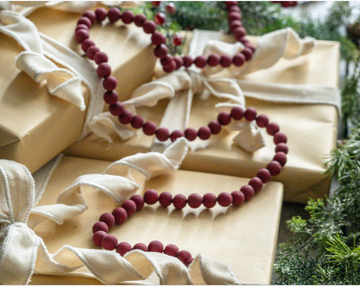 9" Cranberry Garland