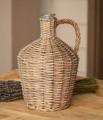 Willow Covered Wine Bottle