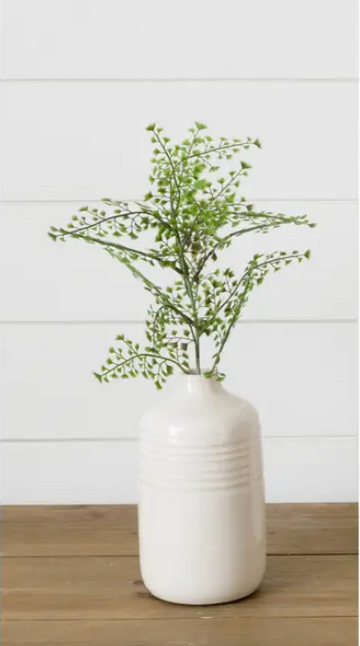 Cream Crackled Vase - Small