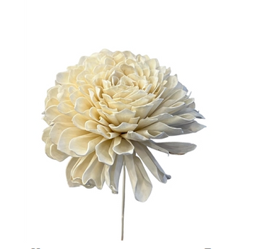 Handmade Dalia Flower on Stem