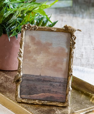 Bird Pewter Photo Frame