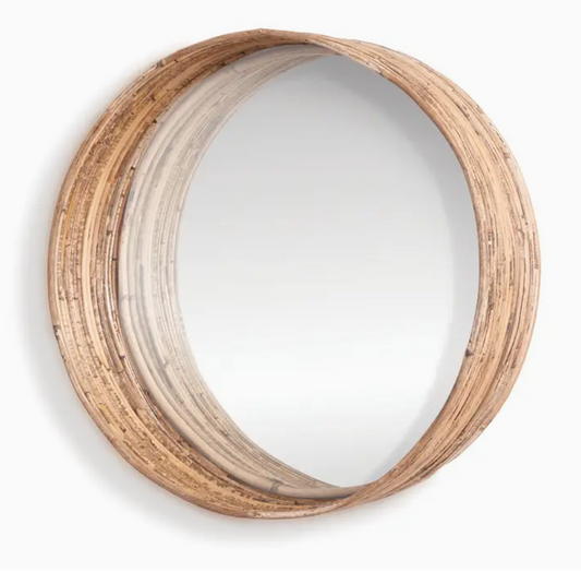 Cane Rattan Deep Mirror