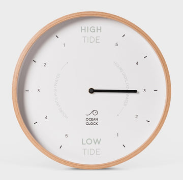 Ocean Tide Clock - White