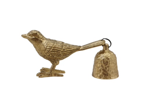 Pewter Bird Shaped Snuffer Antique Gold Finish