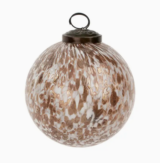Confetti Glass Ornament- Gold