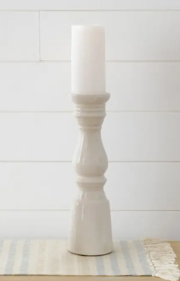 Ceramic Finial candle Holder - Large