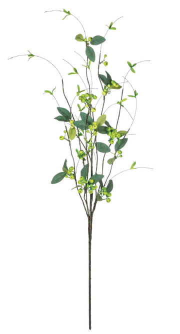 Berry Twig with Leaves Spray