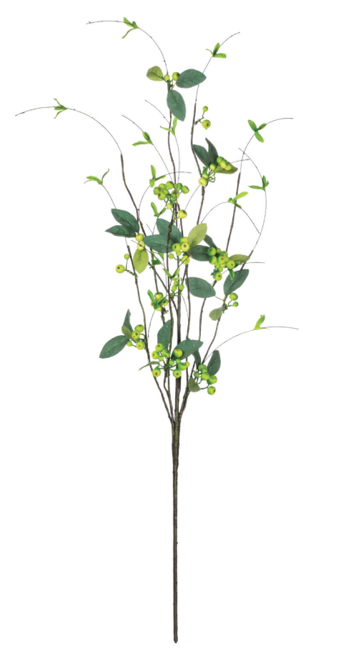 Berry Twig with Leaves Spray