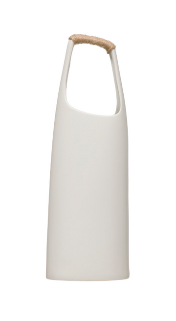 White Stoneware Vase