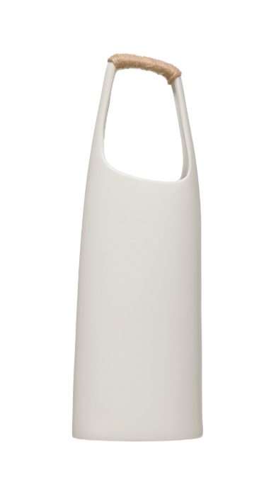 White Stoneware Vase