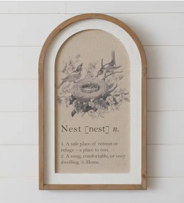 Vintage Nest Sign
