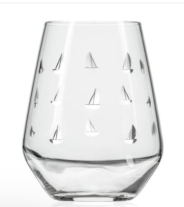 Stemless Wine Glass - Sailing