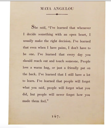 Book Collection Art Poster -Maya Angelou