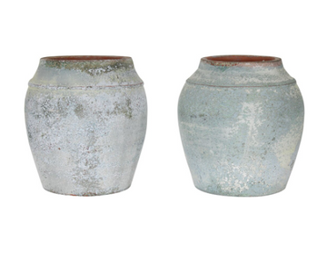 Cora Decorative Stoneware Vase- Blue