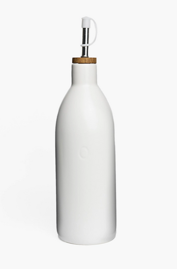 White Ceramic Olive Oil Dispenser