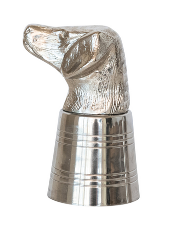 Aluminum & Stainless Dog Head Shot Glass