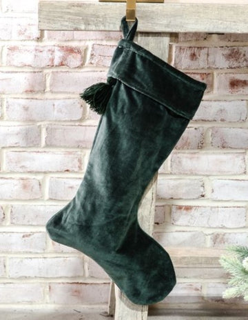Green Velvet Stocking