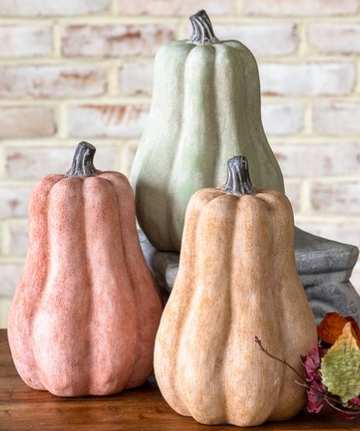 8.9" Fall Ceramic Gourds