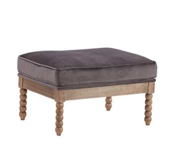 Willow Ottoman - Brownstone