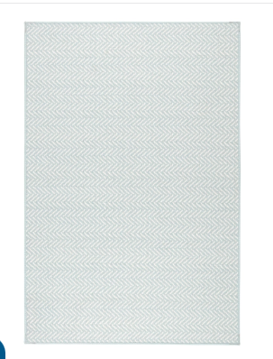 Herringbone Swedish Blue 2x3 Rug- Machine Washable