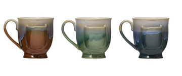 Stoneware Mug with tea bag holder