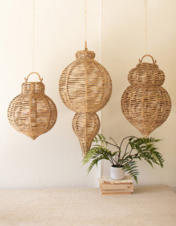 Woven Seagrass Ornament - Large