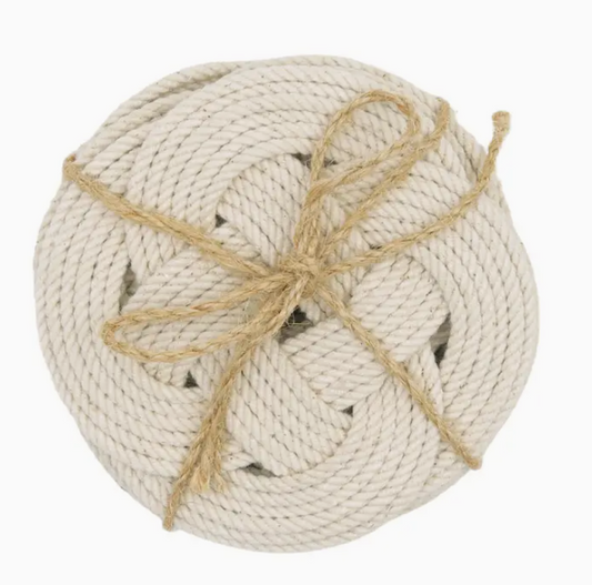 Sereia Coastal Knot Coasters Set 4