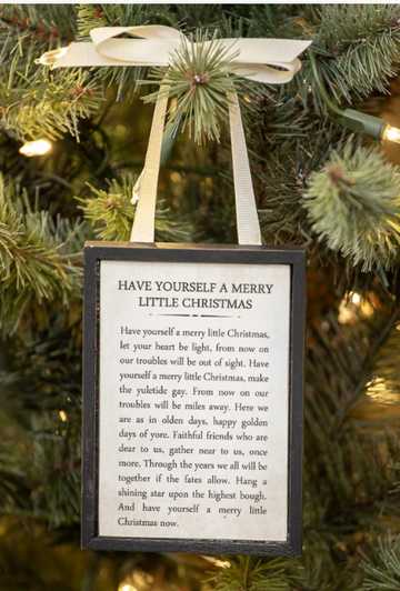 Merry Little Christmas Ornament