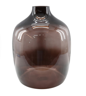 Caspian 11.75" Glass Vase, Plum
