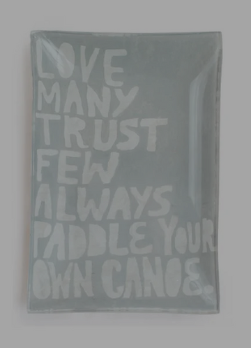 Paddle Your Own Canoe Plate