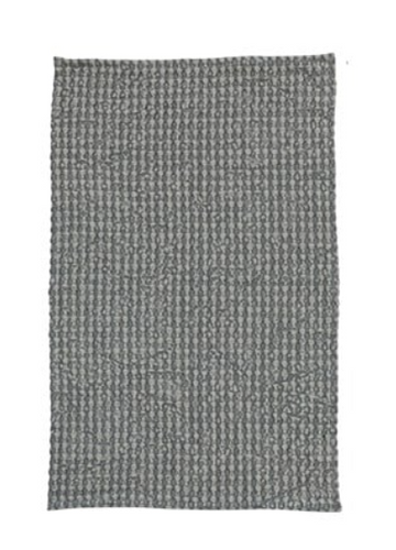 Cotton Waffle Tea Towel - Blue