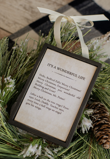 It's a Wonderful Life Ornament