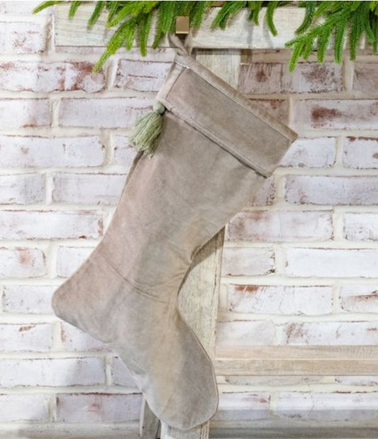 Toffee Velvet Stocking