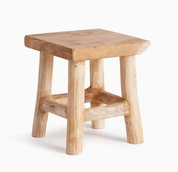 Teak mini stool