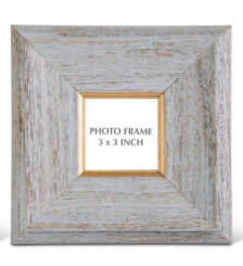 Slate Gray Photo Frame:  3x3"