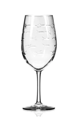 School of Fish Stem Wine Glass