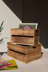 Slatted Wooden Crates - Large