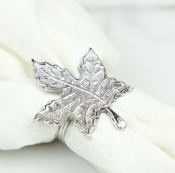 Silver Leaf Napkin Ring