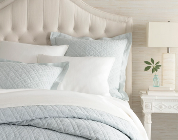 Washed Linen Sky Quilt  - Twin