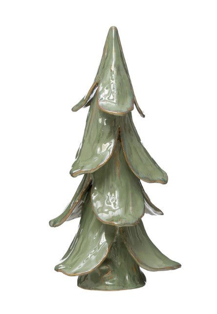 Stoneware Glazed Tree - Large