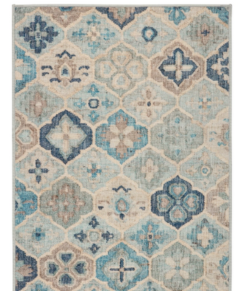 Pali Blue 2.5x8 Rug- Machine Washable