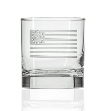Betsy Ross Low Ball Glass