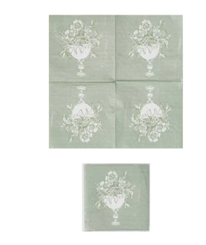 Paper Floral Cocktail Napkins