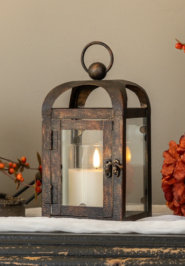 8.5" Bronze Arched Lantern