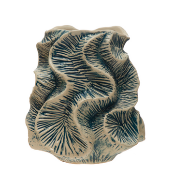 Blue Organic Wave Vase