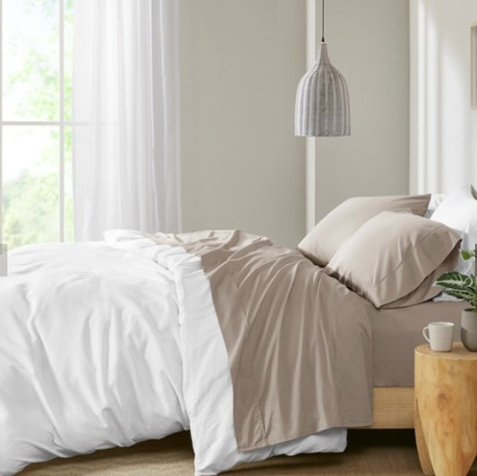 Madison Park Relaxed Sheet Set - Queen Navy